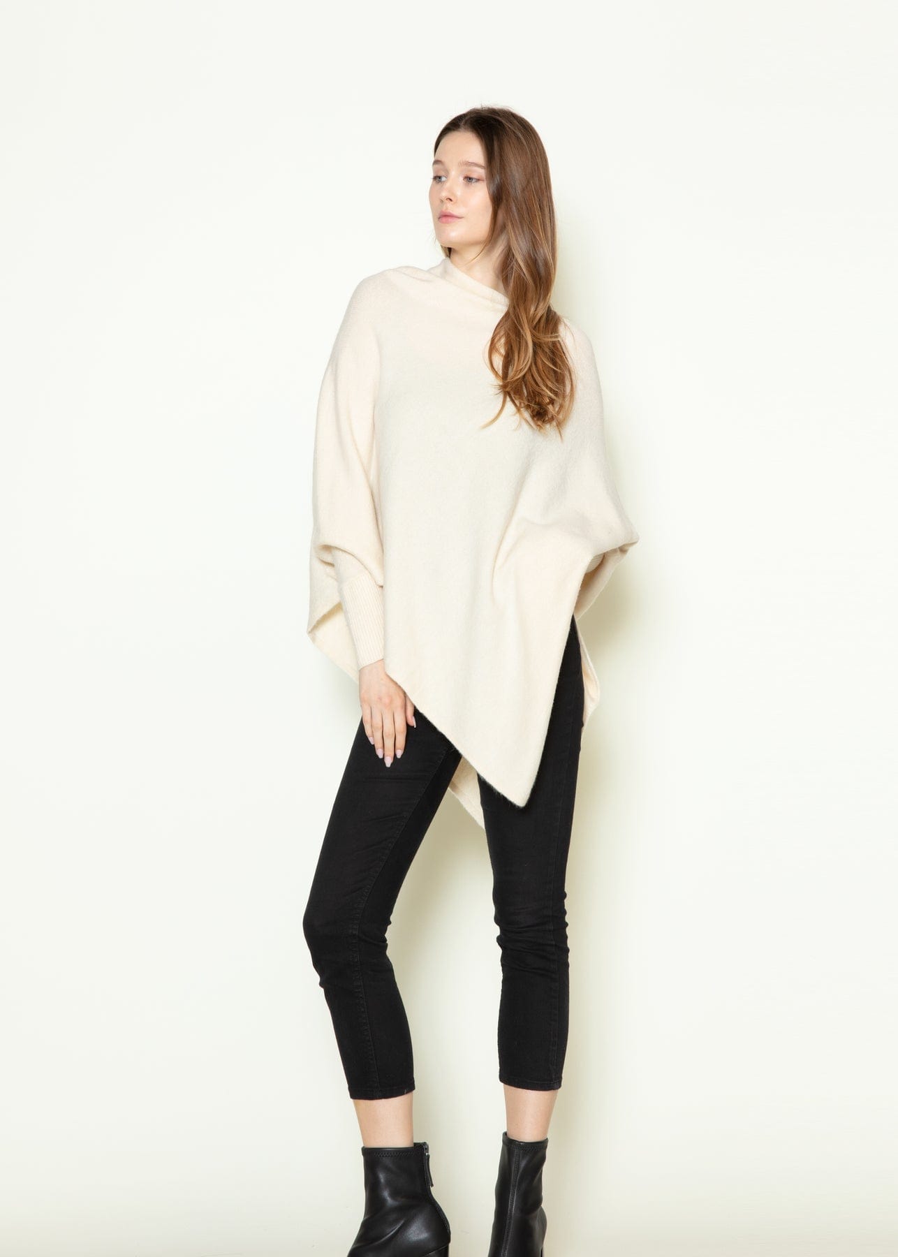 Look by M Sweater Handkerchief Hem Sweater