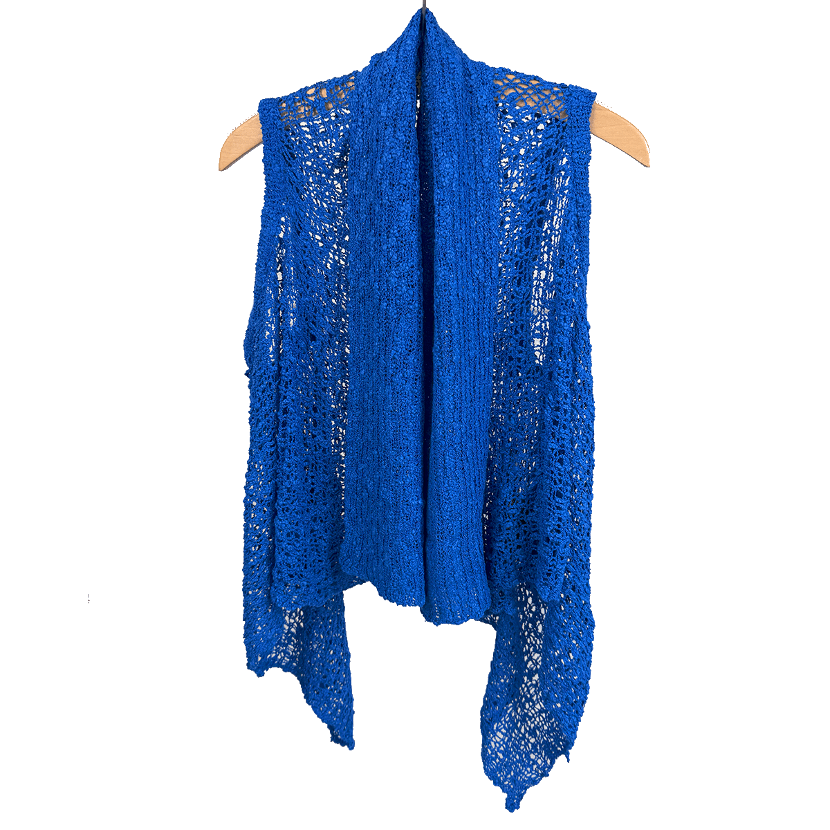 Lost River vest Reversible Popcorn Knit Shawl Vest - Azul