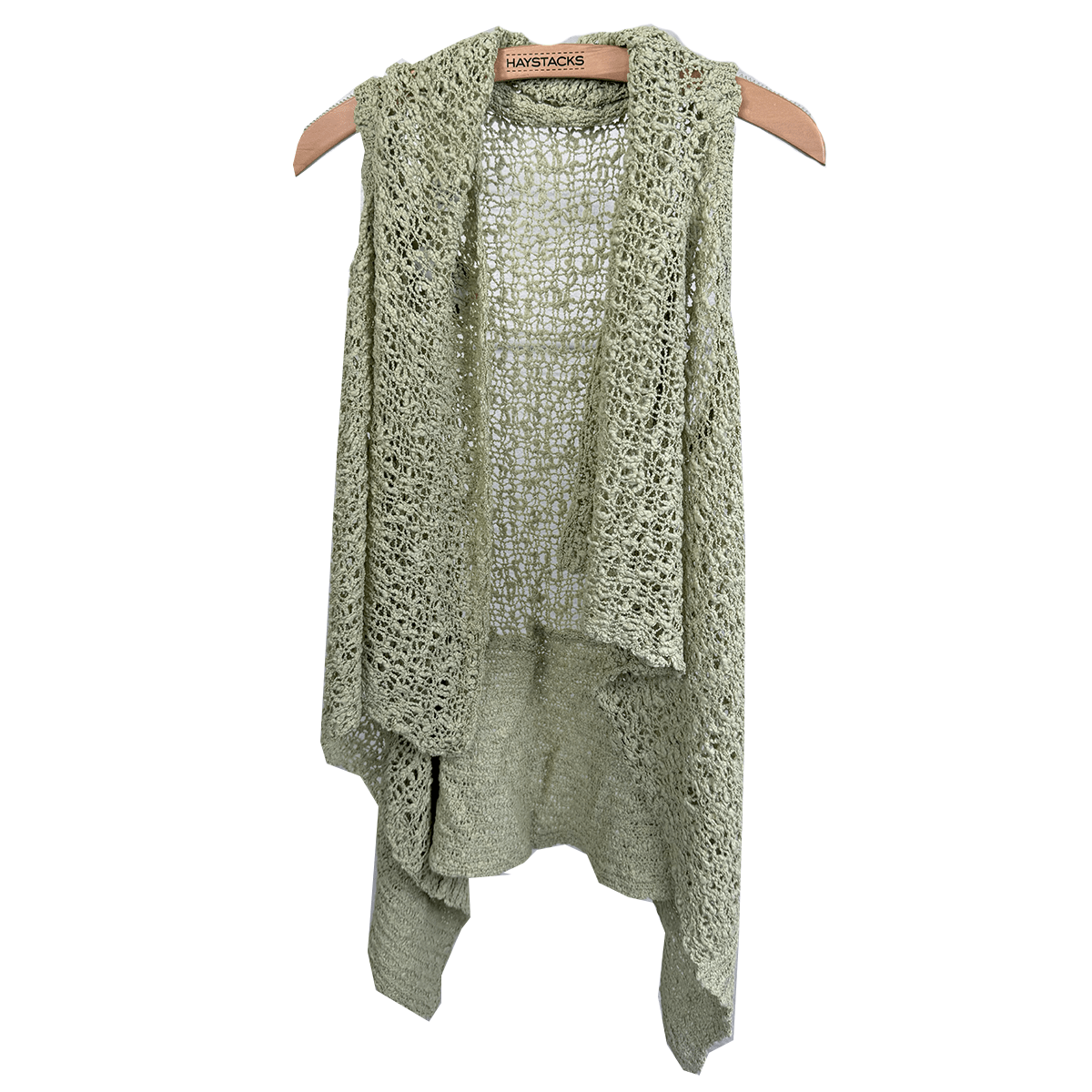 Lost River vest Reversible Popcorn Knit Shawl Vest - Oatmeal