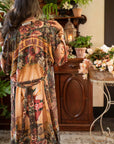 Market of Stars Courage Dear Heart Opera Duster Kimono Robe w/ Sacred Heart