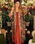 Market of Stars Courage Dear Heart Opera Duster Kimono Robe w/ Sacred Heart