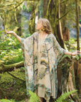 Market of Stars Earth and Sky Bohemian Goddess Starduster Kimono w/Trees