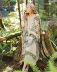 Market of Stars Earth and Sky Bohemian Goddess Starduster Kimono w/Trees