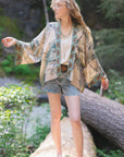 Market of Stars Earth and Sky Pixie Duster Cropped Kimono w/ Trees