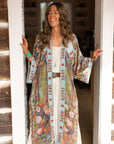 Market of Stars Love Language Opera Duster Kimono Robe w/ Faith, Hope