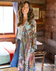 Market of Stars Love Language Opera Duster Kimono Robe w/ Faith, Hope