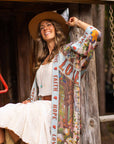 Market of Stars Love Language Opera Duster Kimono Robe w/ Faith, Hope