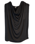 Michael Stars top Black Michael Stars Jersey Lycra Draped Neck Halter Top