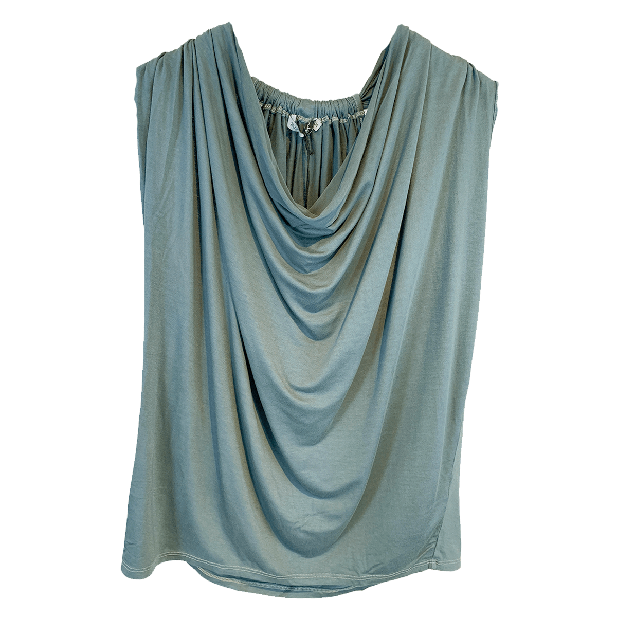 Michael Stars top Michael Stars Jersey Lycra Draped Neck Halter Top