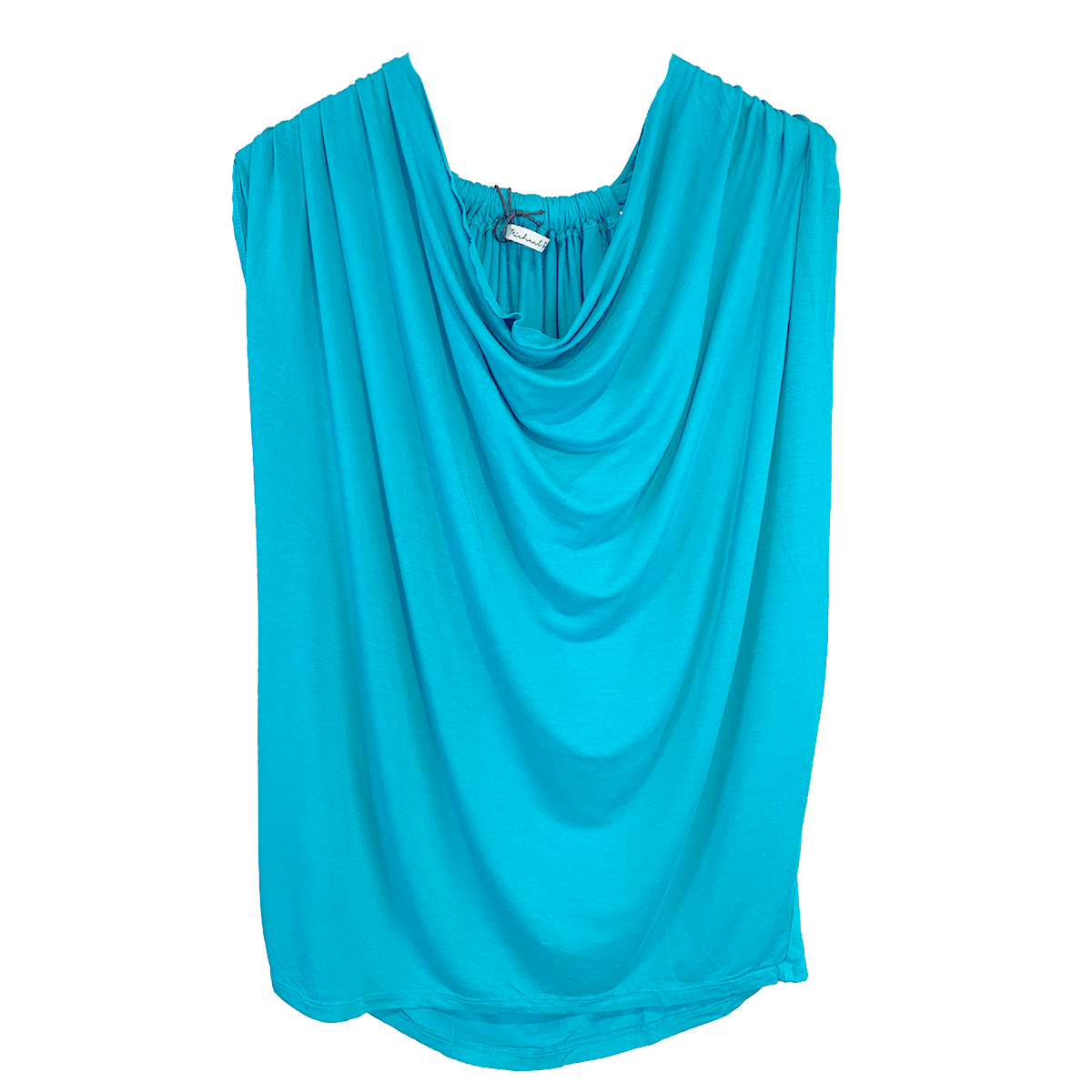 Michael Stars top Michael Stars Jersey Lycra Draped Neck Halter Top