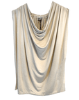 Michael Stars top Michael Stars Jersey Lycra Draped Neck Halter Top