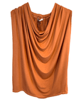 Michael Stars top Toffee Michael Stars Jersey Lycra Draped Neck Halter Top