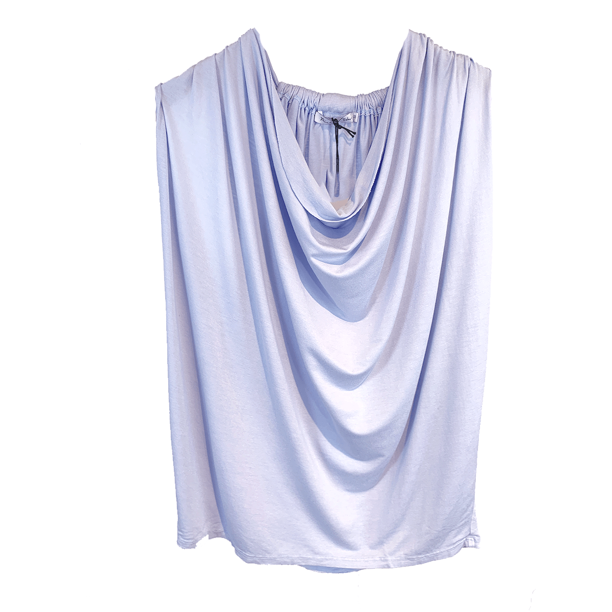 Michael Stars top Water Michael Stars Jersey Lycra Draped Neck Halter Top