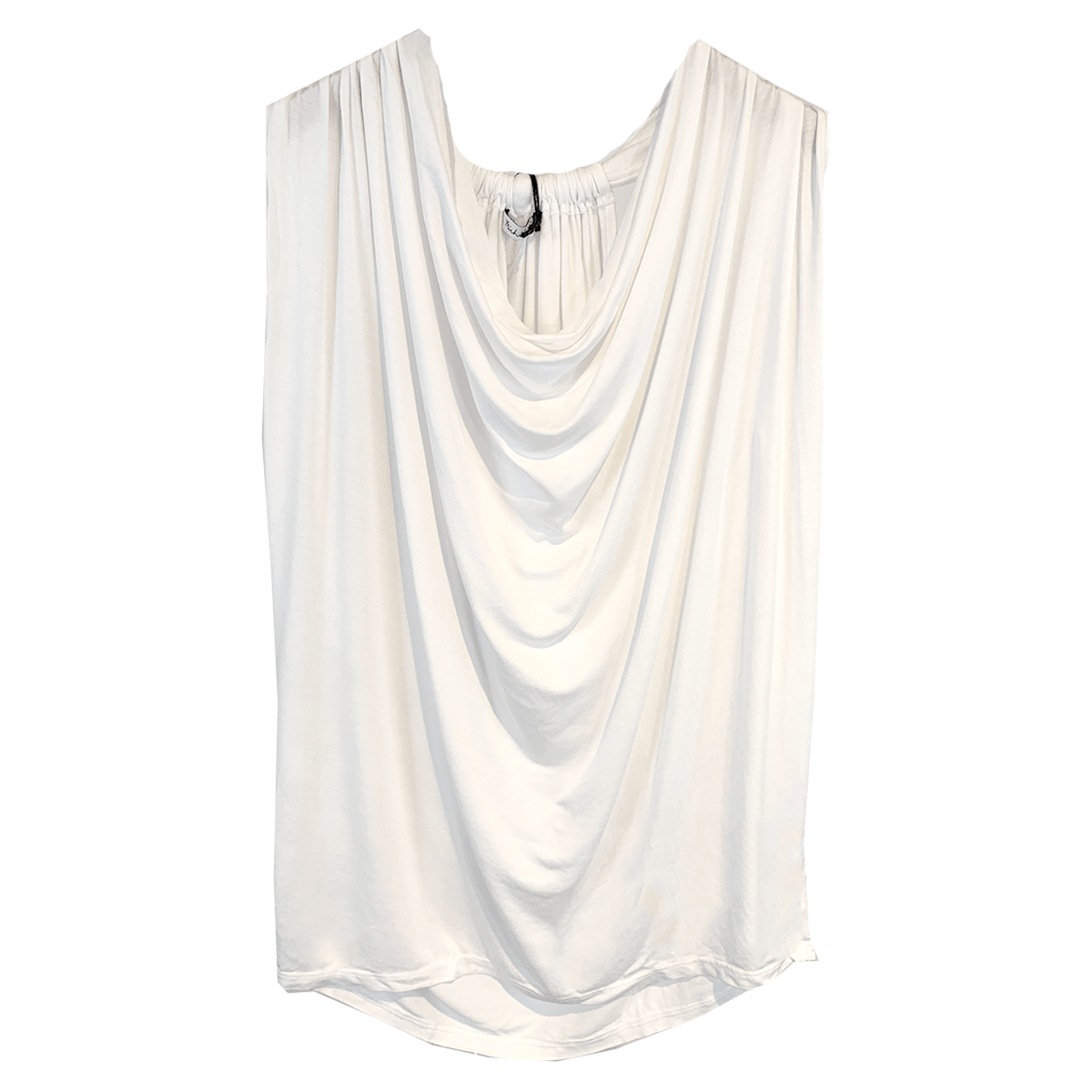 Michael Stars top White Michael Stars Jersey Lycra Draped Neck Halter Top