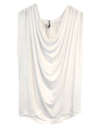 Michael Stars top White Michael Stars Jersey Lycra Draped Neck Halter Top