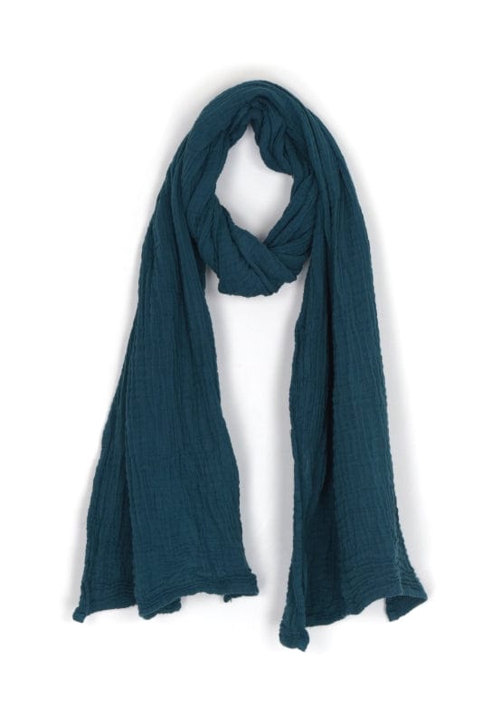 Nusantara Cameo Blue Thai Cotton Solid Scarf