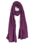 Nusantara Deep Orchid Thai Cotton Solid Scarf