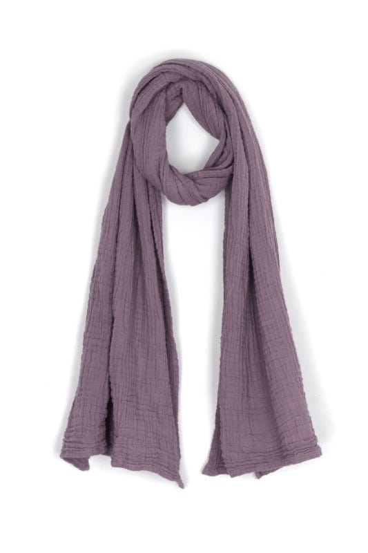 Nusantara Lavender Thai Cotton Solid Scarf