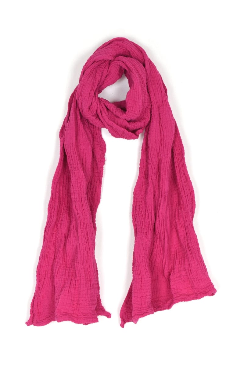 Nusantara Lipstick Pink Thai Cotton Solid Scarf