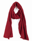 Nusantara Mineral Red Thai Cotton Solid Scarf