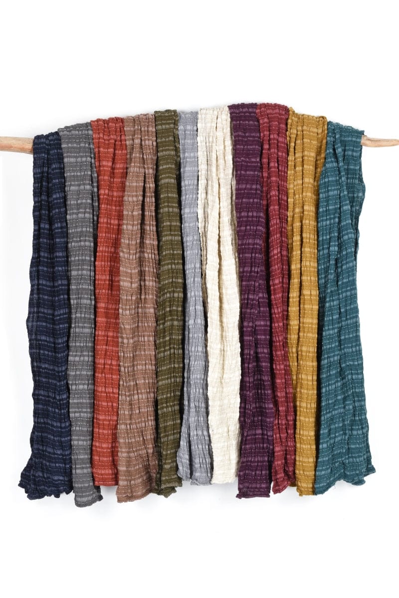 Nusantara Thai Cotton Striped Scarf