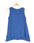 Nusantara top Palace Blue / Small/Medium Thai Cotton V-neck Tank