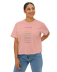 Printify T-Shirt Cascade Logo Boxy Tee (Print Fresh)