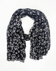 Raj Trading & Imports (USA) Inc. Black Peace Sign Scarf