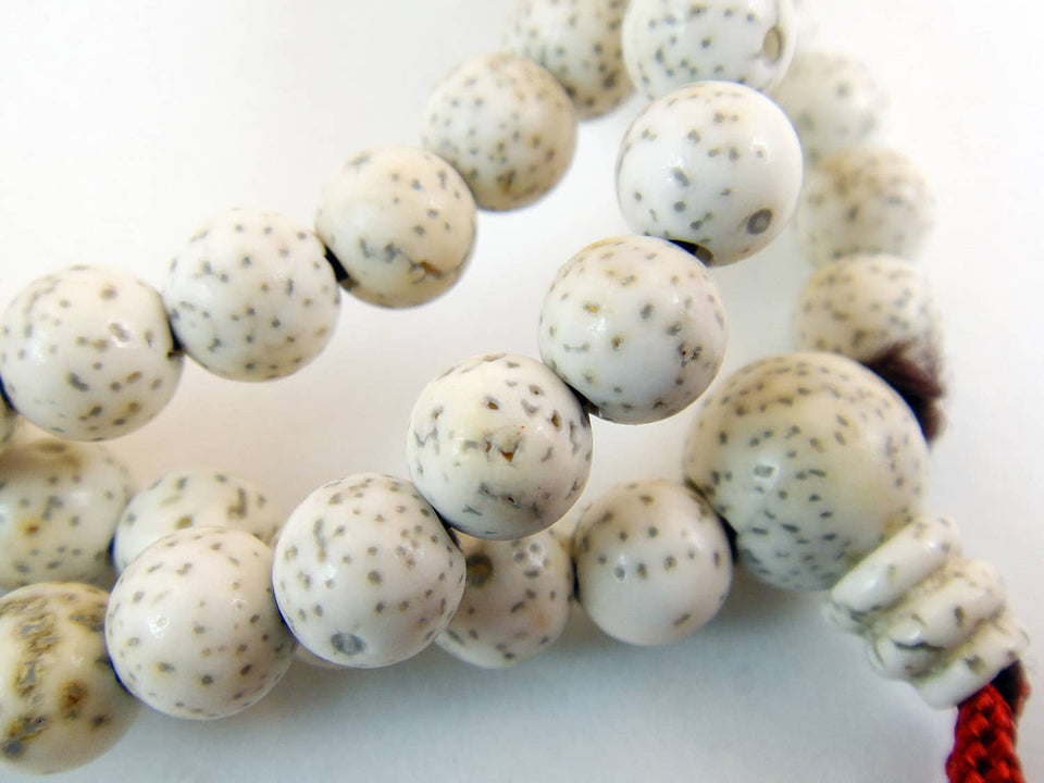 Tika Bracelet Lotus Seed Mala - Small White