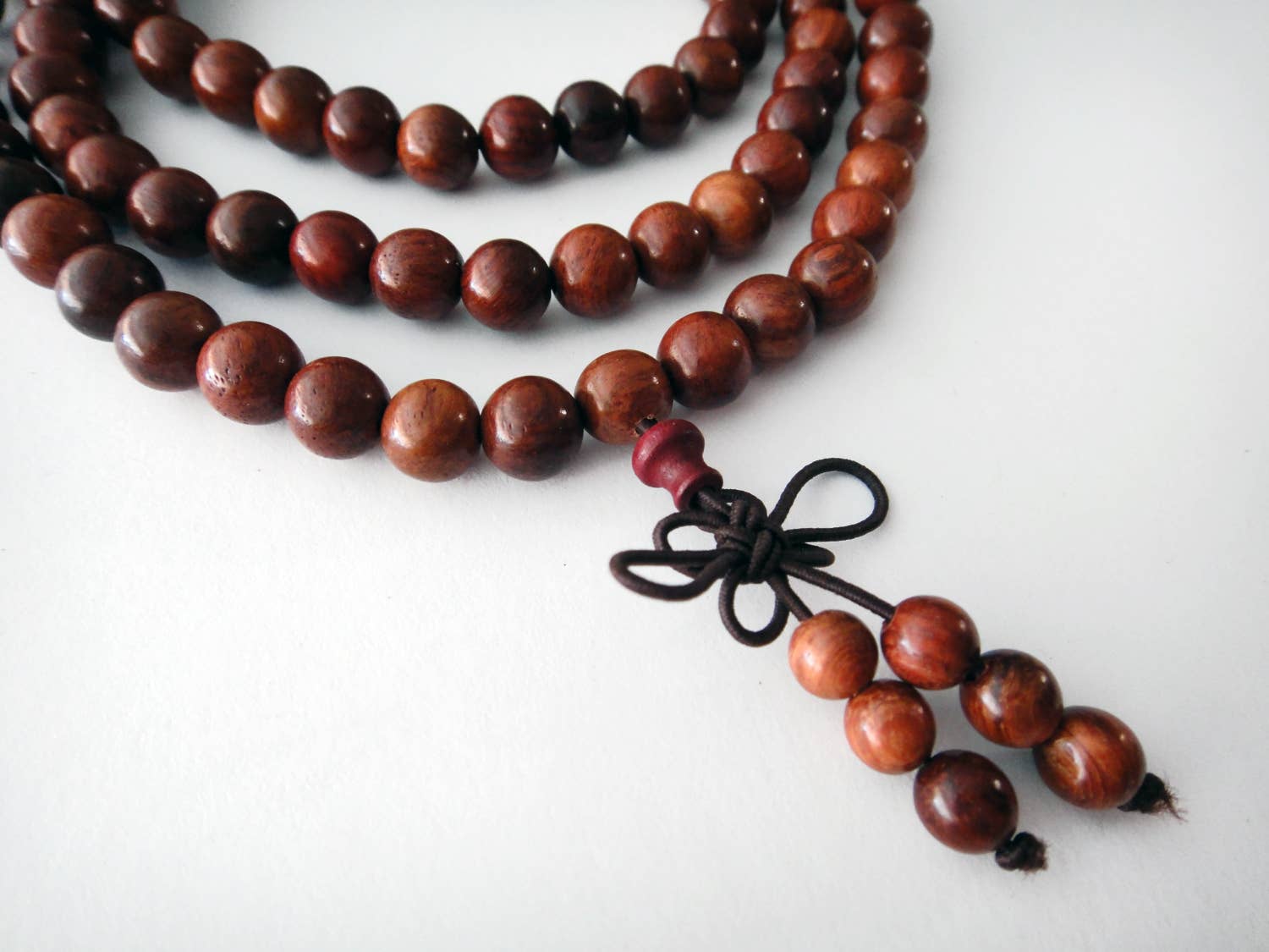 Tika Bracelet, Necklace Palisander Aromatic Rosewood Mala