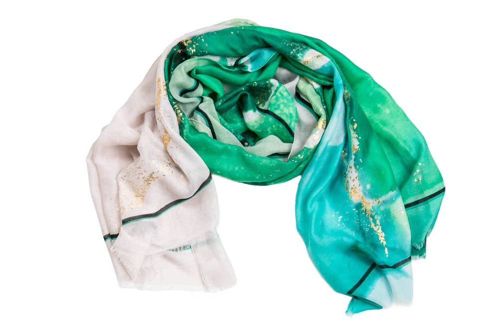 Top It Off Scarf Green Stephanie Scarves - Sale $2.85