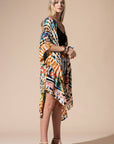 Urbanista Kimono Sunset Glow / OS Tropical Animal Print Kimono