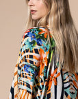 Urbanista Kimono Sunset Glow / OS Tropical Animal Print Kimono