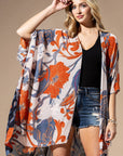 Urbanista ORANGE BLUE MULTI Orange Blue Multi Kimono