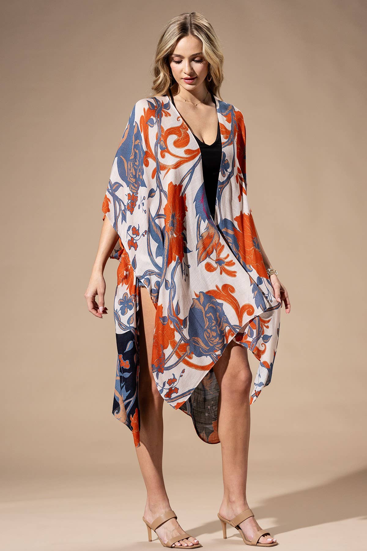 Urbanista ORANGE BLUE MULTI Orange Blue Multi Kimono