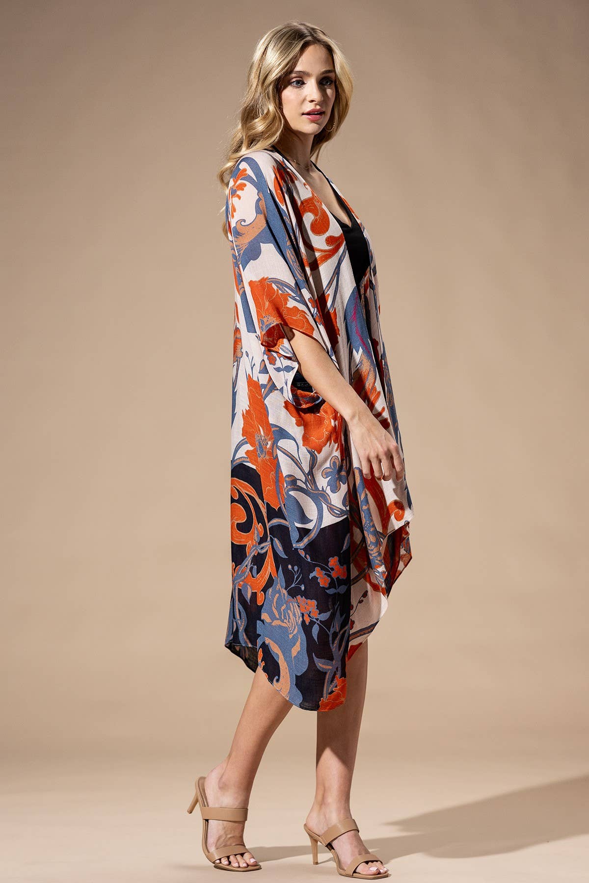 Urbanista ORANGE BLUE MULTI Orange Blue Multi Kimono