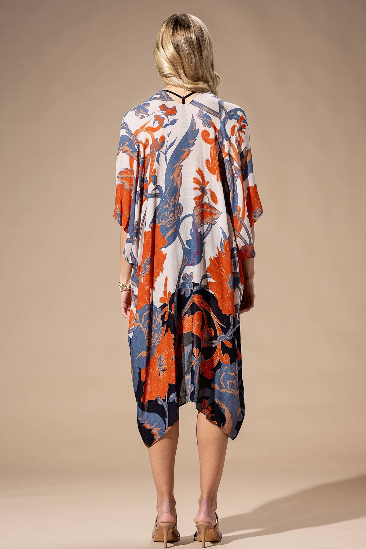 Urbanista ORANGE BLUE MULTI Orange Blue Multi Kimono