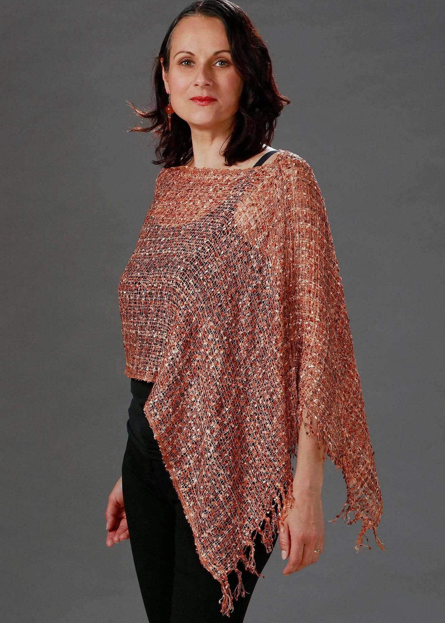 Cheppu From Himalaya Poncho One Size / Copper The Cheppu Shrug