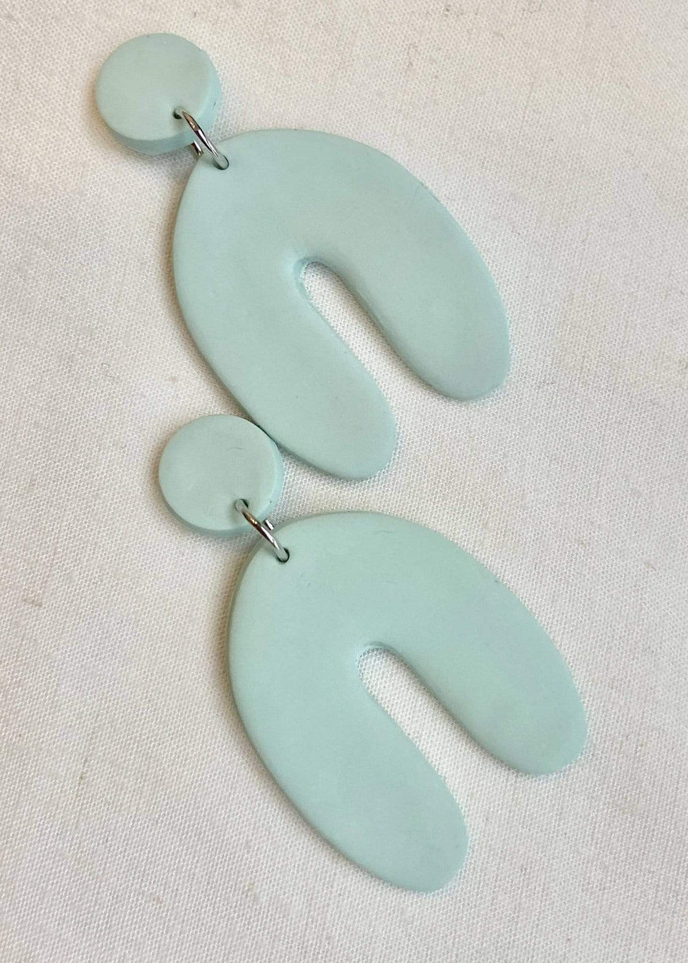 Clay & Co. Earring Aqua Arch Polymer Statement Earring