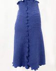 Haystacks Blue Indigo Catty Jacquard Knit Bias Skirt