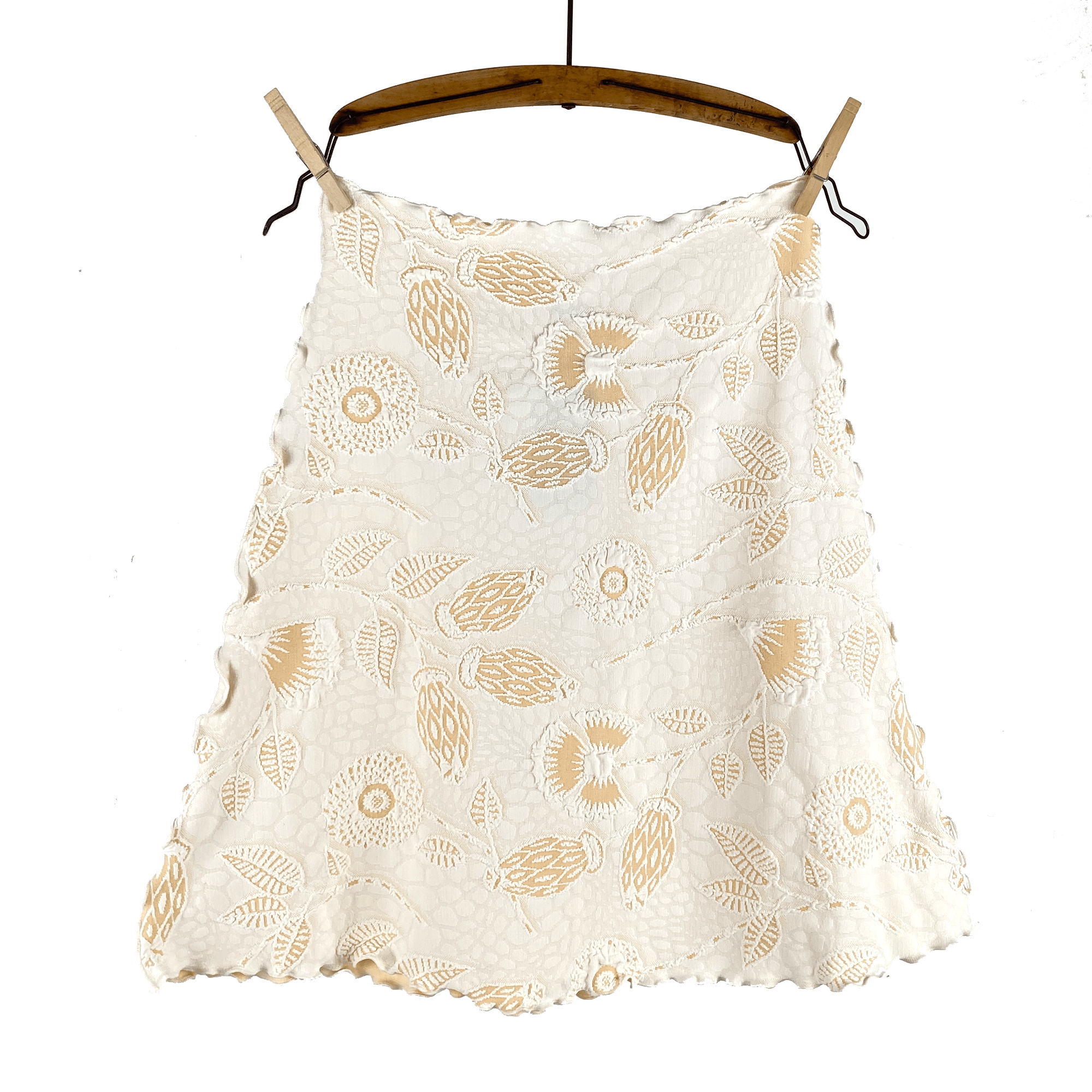 Haystacks Jacquard Knit Bias Off White Campanula Jacquard Knit Bias Skirt