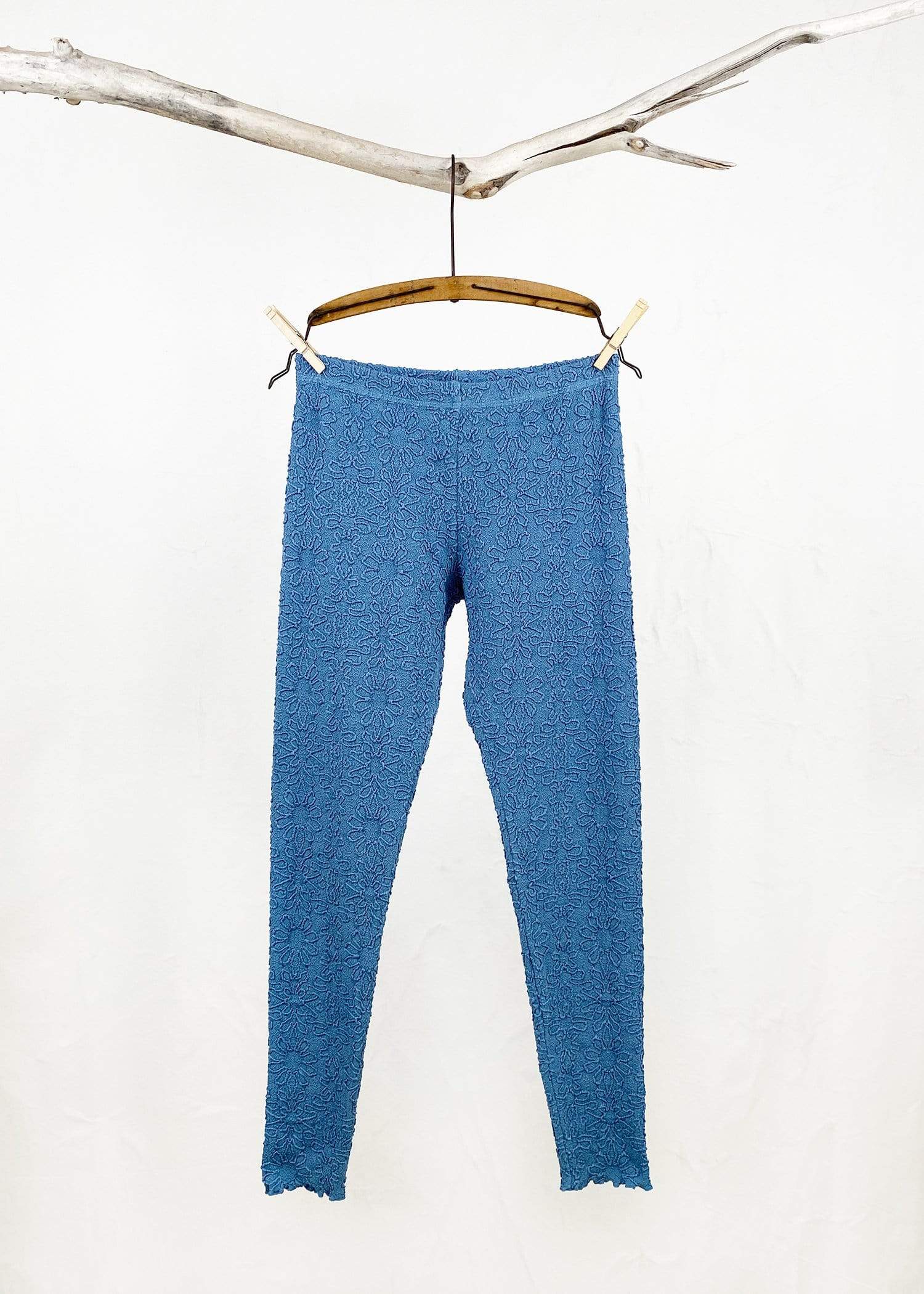 Haystacks Legging Provincial Blue Razy Textured Legging