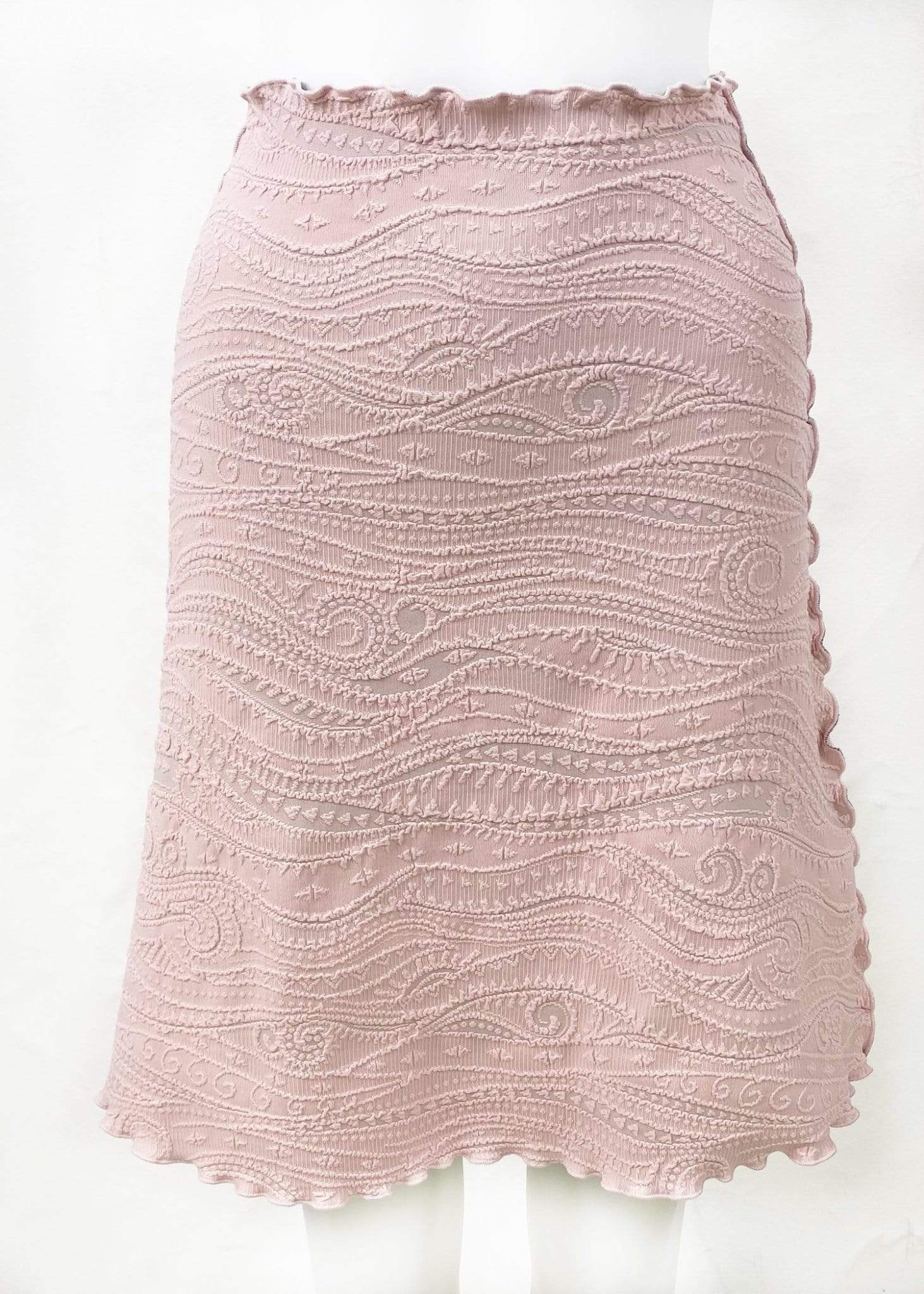 Haystacks Rose Quartz Catty Jacquard Knit Bias Skirt