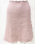 Haystacks Rose Quartz Catty Jacquard Knit Bias Skirt