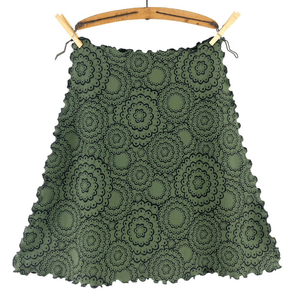 Haystacks Skirts Thyme Doily Jacquard Knit Bias Skirt