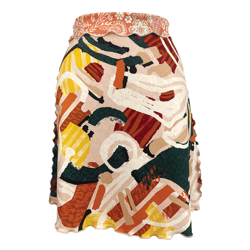 Haystacks Switchstacks Bias X-Small Whitehaven Switchstacks Reversible Bias Skirt