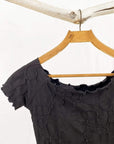 Haystacks top Black Conduit Brazilian Textured Ballet Top