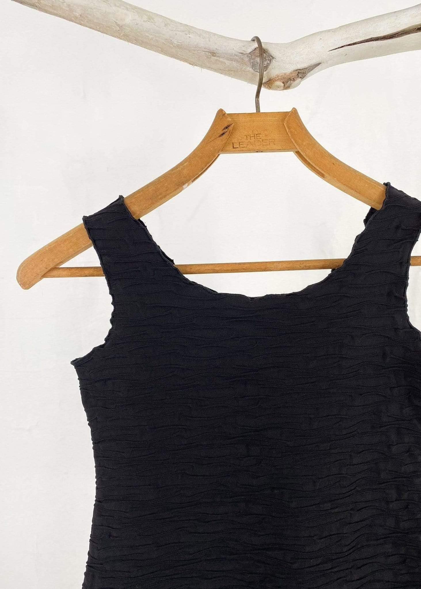 Haystacks top Black Crinkle Charming Tank Top