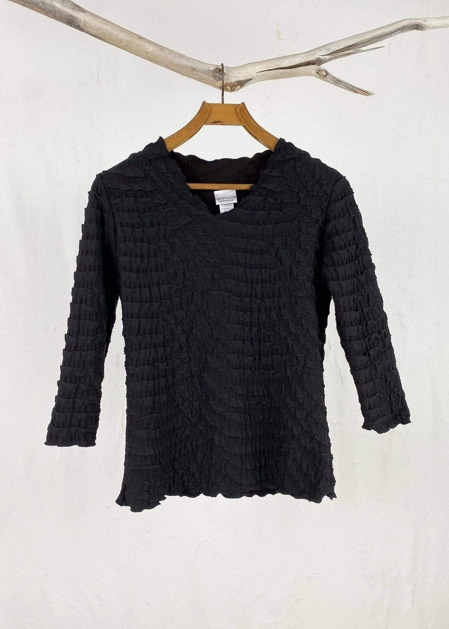 Haystacks top Black Tide Textured Surreal Top