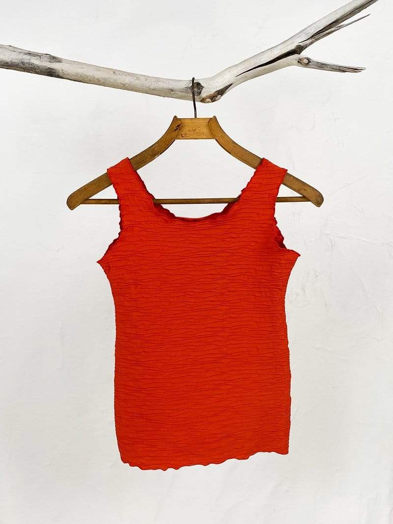 Haystacks top Haystacks Pureed Pumpkin Crinkle Charming Tank Top